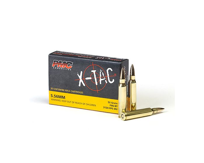 PMC X-TAC 556 NATO 55gr FMJ-BT Rifle Ammo 1000rd case - Ships Free for Limited Time!