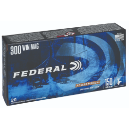 Federal Power-Shok Rifle Ammunition 300 Winchester Magnum 150gr ...