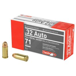 Aguila Handgun Ammunition 32 ACP 71gr FMJ 50rd | Prepper Gun Shop