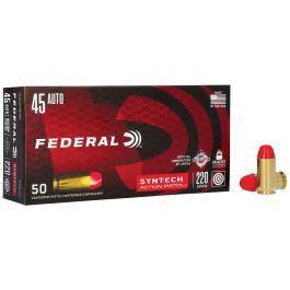 Federal Syntech Handgun Ammunition 45ACP 220gr Total Synthetic Jacket ...