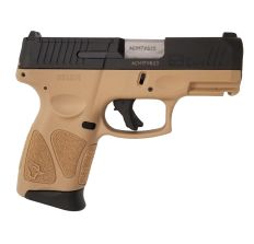 Taurus G3C T.O.R.O. Compact Pistol Tan / Black 9mm 3.2" Barrel 12rd