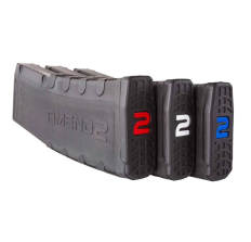 Amend2 AR15 Magazine 5.56 NATO Black MOD2 30rd 3 Pack With Red, White And Blue Internals