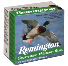 Remington Sportsman Hi Speed Steel 12ga 3" 1400fps 2 shot 25rd box