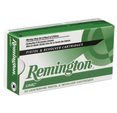 Remington UMC Ammo 9mm 115gr JHP Jacketed Hollow Point- 50rd Box