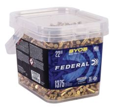 Federal BYOB Rimfire Bucket 22 LR 36 Grain Copper Plated Hollow Point 1,375 Rounds Per Bucket