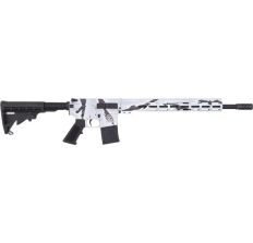 GLFA AR15 Rifle Pursuit Snow Camo .223 Wylde 16" Heavy Barrel 15.25" MLOK Handguard