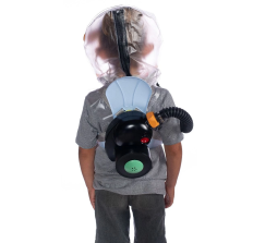 CM3M CBRN Child Escape Respirator / Infant Gas Mask with PAPR Includes hydration system & integrated water bottle, blower unit, tubing, back/waist carrier & Israeli NBC Filter