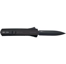 Zastava A7 OTF Knife Tactical Black Wood S35VN Dagger Blade