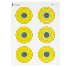 ACTION TARGET BRIGHT 6 BULLSEYE 100PK