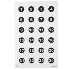 ACTION TARGET 24 3" NMBR CIRCLES 100PK