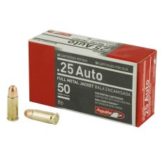 Aguila Ammunition Pistol 25 ACP 50Gr FMJ 50rd