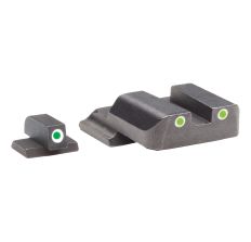 AmeriGlo Bowie Tactical 3 Dot Sight All S&W M&P (Except Pro & "L" Models) Green, White Outline