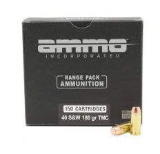 Ammo Inc Signature Range .40 S&W Handgun Ammunition 180 Grain TMC 150rd Box