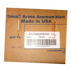 Armscor 6.5 Creedmoor Rifle Ammunition 123 Grain Hollow Point Boat Tail 200rd Case (10 Boxes)