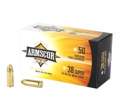 Armscor Ammo 38 Super 125Gr FMJ 50rd