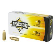 Armscor Ammo 9MM 124Gr FMJ 50rd