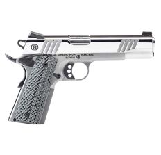 Bersa B1911 Pistol Polished Stainless .45 ACP 5" Barrel Gray Grips 8rd