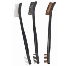 BIRCHWOOD CASEY UTILITY BRUSHES BRONZE/NYLON/STEEL 3PK