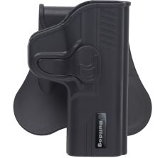 Bulldog Cases Rapid Release Hip Holster 1911 Commander and Standard RH Black