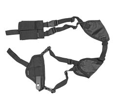 Bulldog Cases Deluxe Horizontal Shoulder Holster 3.75" Compact Auto Ambi Black