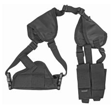 Bulldog Cases Deluxe Horizontal Shoulder Holster Med/Lg Frame Auto Ambi Black