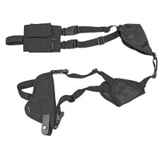 Bulldog Cases Deluxe Horizontal Shoulder Holster Large Auto Ambi Black