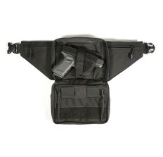 BLACKHAWK Conceled Weapon Fanny Pack Med Rev/Cmp Auto Black