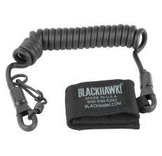 BLACKHAWK Coil Tactical Pistol Lanyard Black