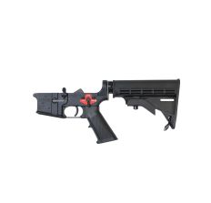 Bushmaster XM15E2S Forged Complete AR15 Lower Receiver Black M4 Collapsible Stock BFS III Trigger Equipped