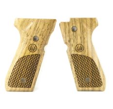 BERETTA GRIPS 92 96 WOOD OVAL CHKRNG