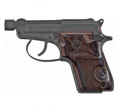 Beretta 21A Bobcat .22LR 2.9" 7-Shot Covert Black/Wood Grips Threaded Barrel 