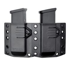 Bravo Concealment Double Magazine Pouch Small Ambi Black