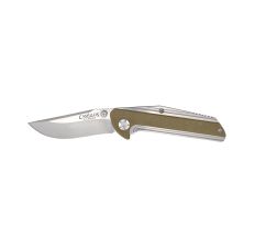 Camillius SEVENS 2.75" Folding Knife Silver Tan