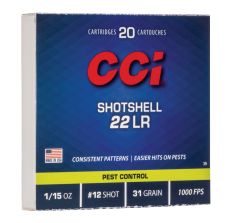CCI 22LR Shotshell #12 Shot - 20rd Box