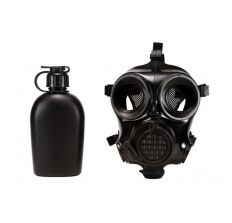 MIRA Safety CM-7M Military Gas Mask - Medium Includes Pre-installed Hydration System & Canteen CBRN Protection Military Special Forces, Police Squads, and Rescue Teams