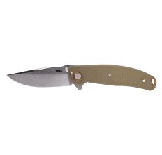 CRKT BUTTE OD GREEN 3.36" PLAIN EDGE