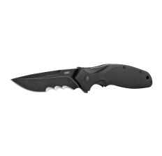 CRKT SHENANIGAN ASSIST BLK 3.35" SERRATED