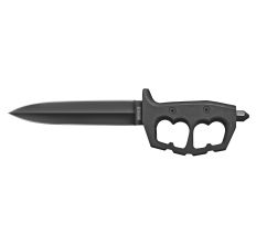 Cold Steel Chaos Double Edge 7.5" Fixed Blade Knife Black