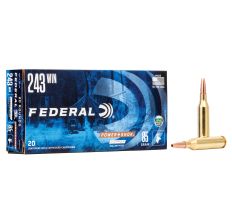 Federal PowerShok 243 Winchester 85Gr Copper 20rd