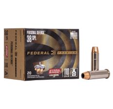 Federal Personal Defense Hydra-Shok 38 Special 110Gr JHP 20rd