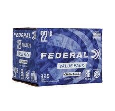 Federal Lead 22 LR 36Gr Hollow Point 325rd