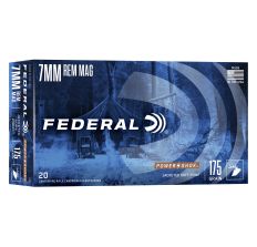 Federal PowerShok 7MM Remington 175Gr Soft Point 20rd