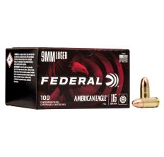 Federal American Eagle 9MM 115Gr FMJ 100rd