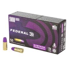 Federal Syntech Training Match 9MM 124Gr Total Synthetic Jacket 50rd