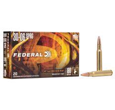 Federal Fusion 30-06 Springfield 180Gr Boat Tail 20rd