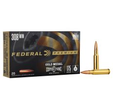 Federal Premium Gold Medal 308 Winchester 175Gr Open Tip Match 20rd