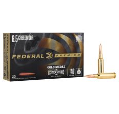 Federal Premium Gold Medal 6.5 Creedmoor 140Gr Open Tip Match 20rd