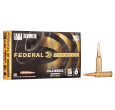 Federal Gold Medal Berger 6MM Creedmoor 105Gr Boat Tail Hollow Point 20rd