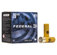 Federal Game Load 20 Gauge 2.75" #7.5 Shotshell 2 1/2 Dram 25rd