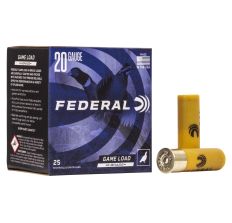 Federal Game Load Hi-Brass 20 Gauge 2.75" #6 Shot 2 3/4 Dram 25rd